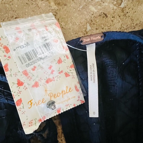 FINAL DAY! NWT Free People Wherever You Go Embroidered Crochet Mini Dress in - Picture 14 of 15